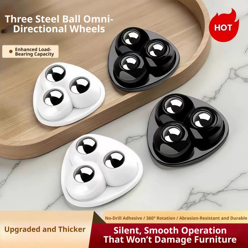 Kitchen Appliances Small - 4pcs Self Adhesive Universal Rotating Wheels