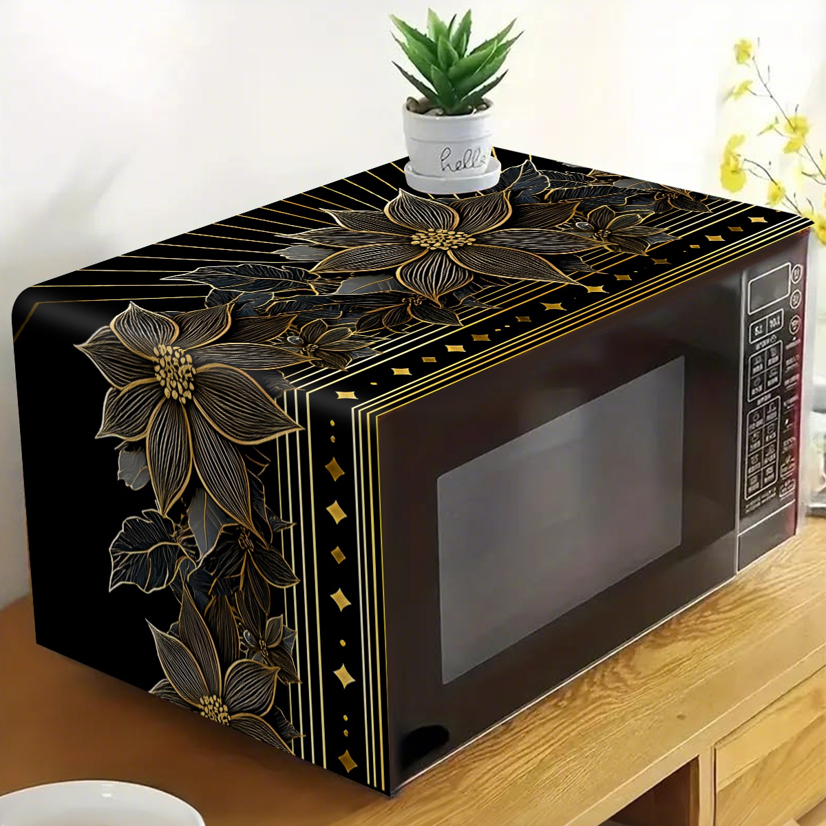 Luxury Black Gold Floral Micro - đánh giá và giá Kitchen Appliances Luxury