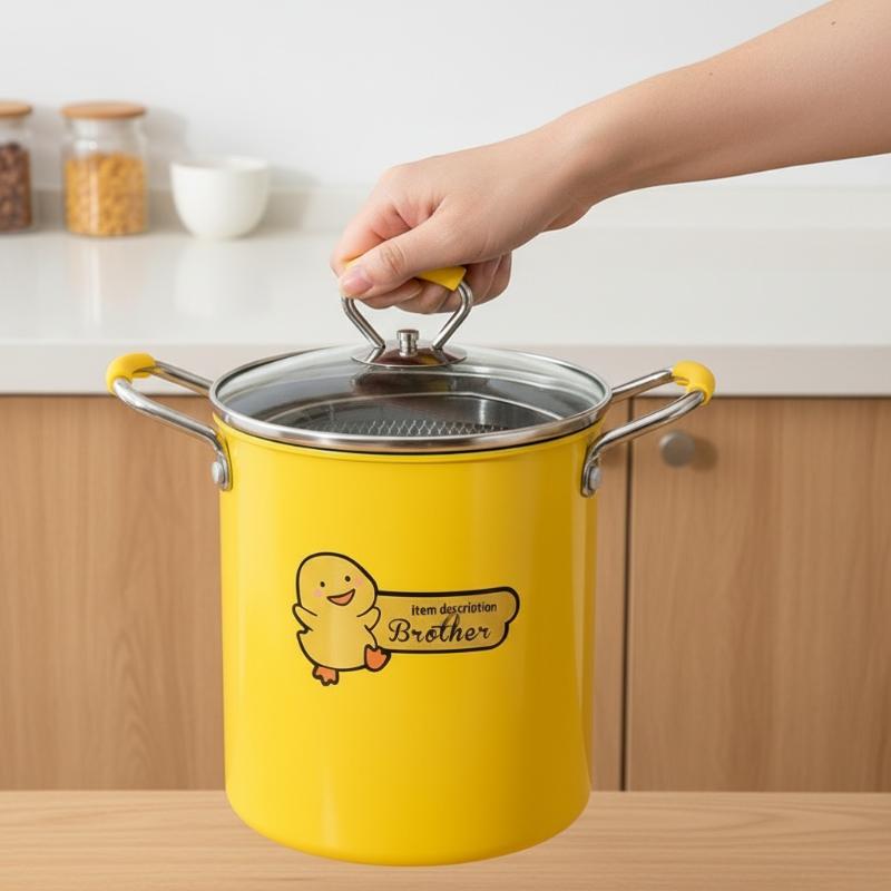 2/3L Deep Fryer Pot Stainless  - đánh giá và giá Kitchen Appliances In Japanese