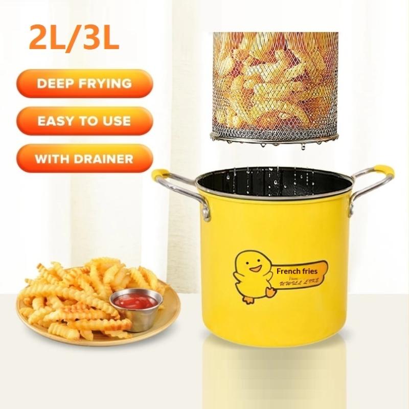 2/3L Deep Fryer Pot Stainless  - đánh giá và giá Kitchen Appliances In Japanese