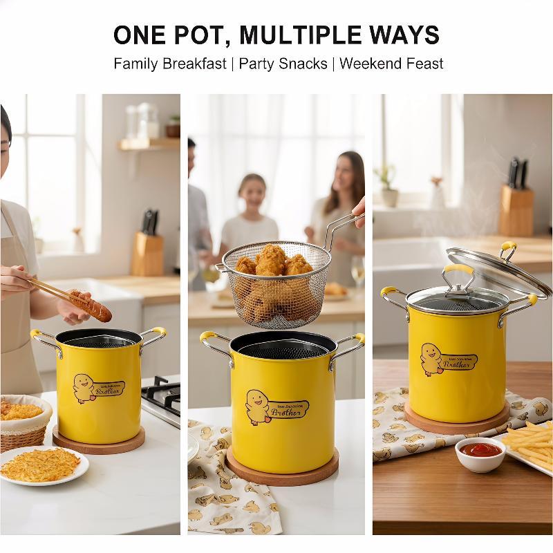 2/3L Deep Fryer Pot Stainless  - đánh giá và giá Kitchen Appliances In Japanese