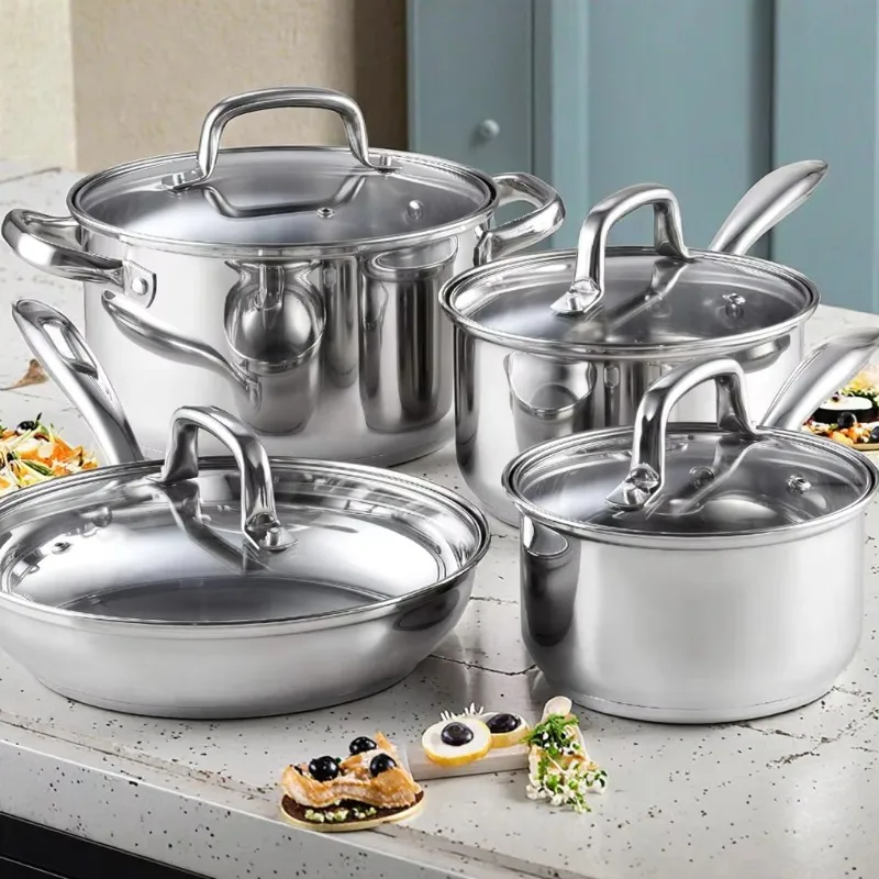 8-Piece high-quality stainless - đánh giá và giá Kitchen Appliances Luxury