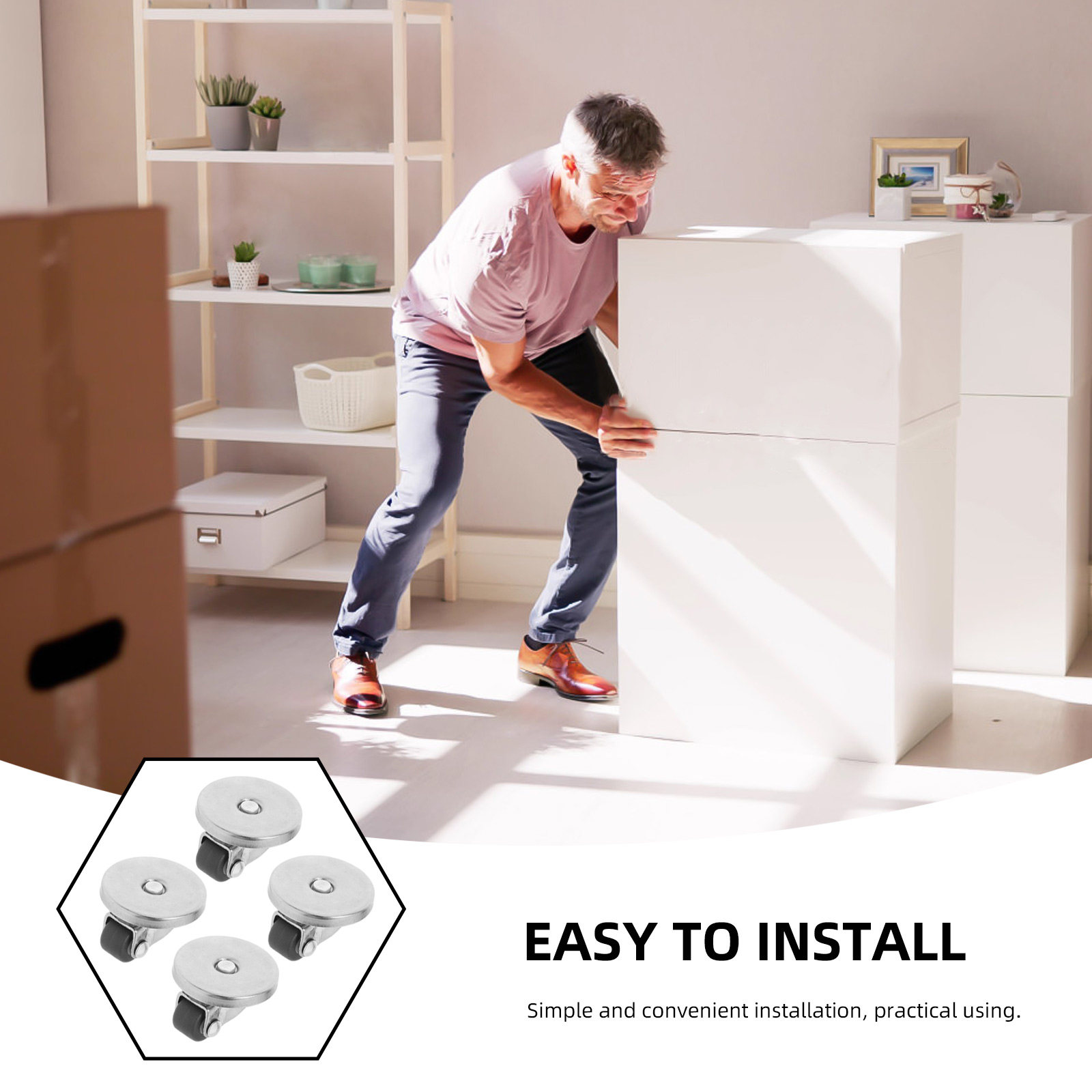 4Pcs Self Adhesive Mini Caster - đánh giá và giá Kitchen Appliances Small