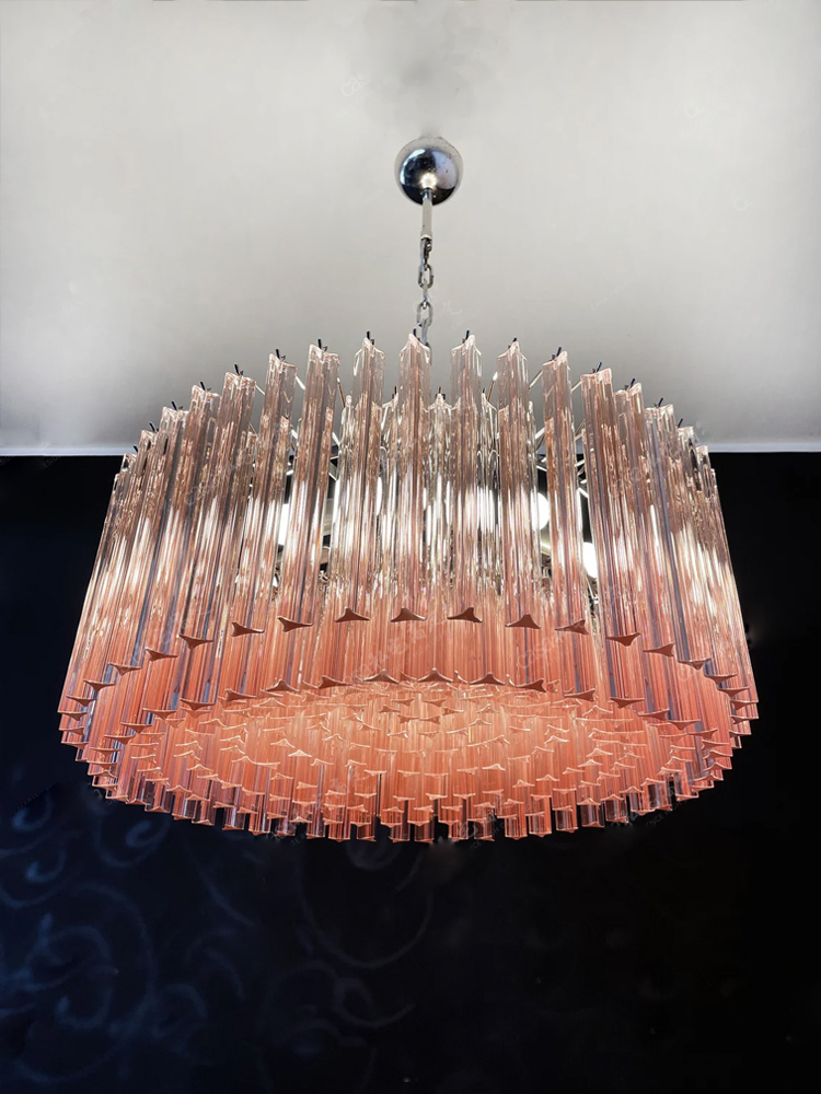 Round Pink Glass Chandelier Li - đánh giá và giá Kitchen Appliances Luxury
