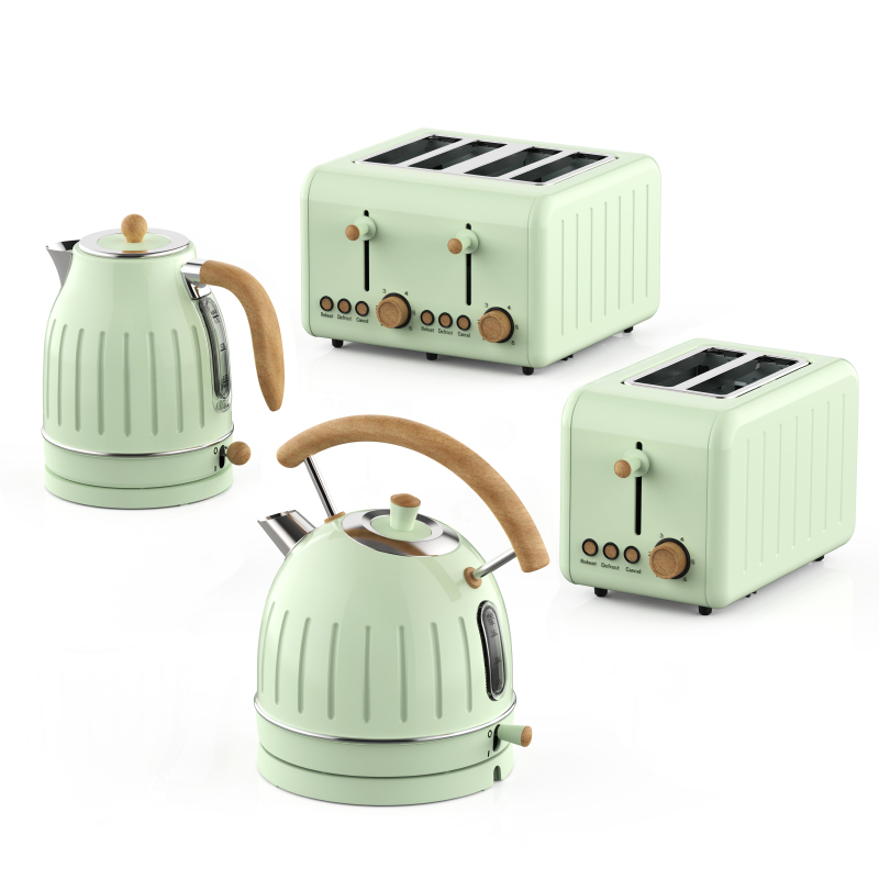 Kettle and Toaster Set Juice B - đánh giá và giá Toaster 4 Slice